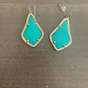 Kendra Scott Alex earrings- teal